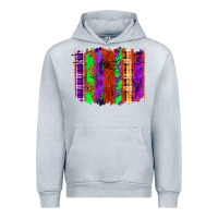 Heather Grey Halloween Brushstrokes Urban Hoodie - texasbilliewilder