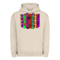 Pigment French Oak Halloween Brushstrokes Urban Hoodie - texasbilliewilder