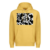 Antique Gold distressed cowhide pattern Premium Hoodie - RanaPortraitStore