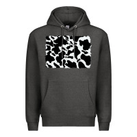 Charcoal Heather distressed cowhide pattern Premium Hoodie - RanaPortraitStore