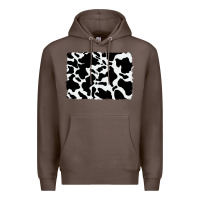 Coffee distressed cowhide pattern Premium Hoodie - RanaPortraitStore