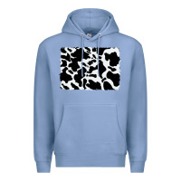 Colony Blue distressed cowhide pattern Premium Hoodie - RanaPortraitStore