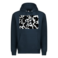 Navy distressed cowhide pattern Premium Hoodie - RanaPortraitStore