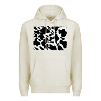 Oatmeal Heather distressed cowhide pattern Premium Hoodie - RanaPortraitStore