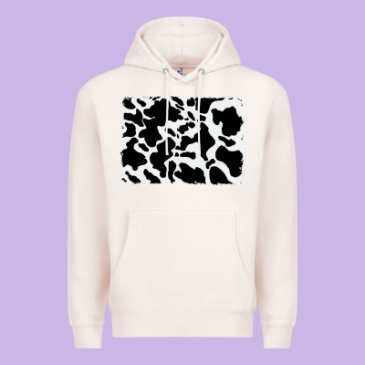 Distressed Cowhide Pattern Premium Hoodie Designed By Ranaportraitstore