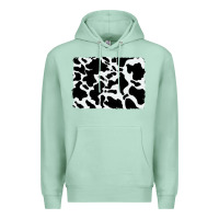 Seafoam distressed cowhide pattern Premium Hoodie - RanaPortraitStore