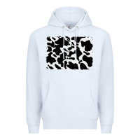 White distressed cowhide pattern Premium Hoodie - RanaPortraitStore