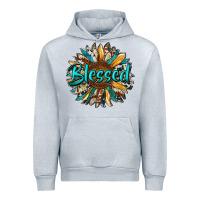 Heather Grey blessed sunflower Urban Hoodie - RanaPortraitStore
