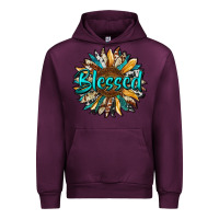 Mauve Wine blessed sunflower Urban Hoodie - RanaPortraitStore