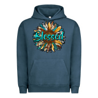 Pigment Midnight Navy blessed sunflower Urban Hoodie - RanaPortraitStore