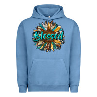 Pigment Pebble Blue blessed sunflower Urban Hoodie - RanaPortraitStore