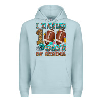 Blue Mist i tackled 100 days of school american football Premium Hoodie - Zillion Design Studio