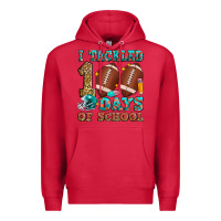Cardinal i tackled 100 days of school american football Premium Hoodie - Zillion Design Studio