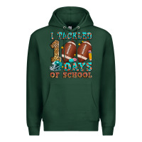 Sports Green i tackled 100 days of school american football Premium Hoodie - Zillion Design Studio