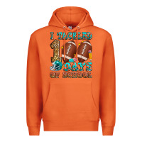 Carrot i tackled 100 days of school american football Premium Hoodie - Zillion Design Studio
