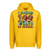 Lemon i tackled 100 days of school american football Premium Hoodie - Zillion Design Studio