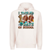 Pale Pink i tackled 100 days of school american football Premium Hoodie - Zillion Design Studio