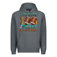 Rock i tackled 100 days of school american football Premium Hoodie - Zillion Design Studio