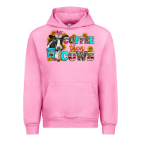 Fuchsia Pink coffee then cows Urban Hoodie - Zillion Design Studio