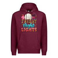 Burgundy friday night lights volleyball Premium Hoodie - Zillion Design Studio