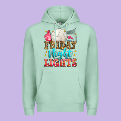 Friday Night Lights Volleyball Premium Hoodie Designed By Zillion Design Studio