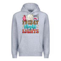 Heather Grey friday night lights volleyball Premium Hoodie - Zillion Design Studio