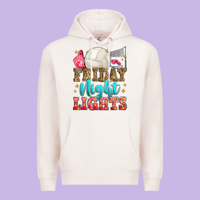 Friday Night Lights Volleyball Premium Hoodie Designed By Zillion Design Studio