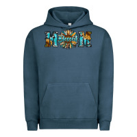 Pigment Midnight Navy blessed mom Urban Hoodie - RanaPortraitStore