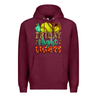 Burgundy friday night lights softball Premium Hoodie - Zillion Design Studio