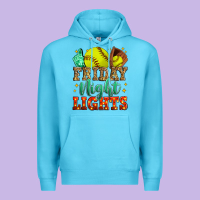 Friday Night Lights Softball Premium Hoodie Designed By Zillion Design Studio