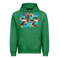 Emerald aztec cowhide background Urban Hoodie - Zillion Design Studio
