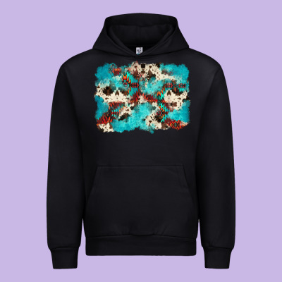 Aztec Cowhide Background Urban Hoodie Designed By Zillion Design Studio