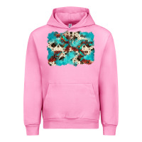 Fuchsia Pink aztec cowhide background Urban Hoodie - Zillion Design Studio