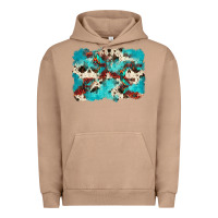 Pigment Burro aztec cowhide background Urban Hoodie - Zillion Design Studio