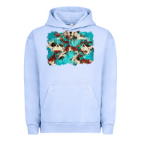 Pigment Grape Ice aztec cowhide background Urban Hoodie - Zillion Design Studio