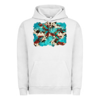 Pigment Lunar Rock aztec cowhide background Urban Hoodie - Zillion Design Studio