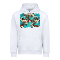 White aztec cowhide background Urban Hoodie - Zillion Design Studio