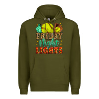 Army Green friday night lights softball Premium Hoodie - Zillion Design Studio