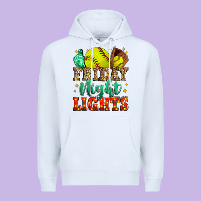 Friday Night Lights Softball Premium Hoodie Designed By Zillion Design Studio