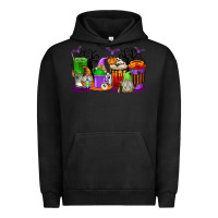 Pigment Black Halloween Gnomes Coffee Cups Urban Hoodie - texasbilliewilder