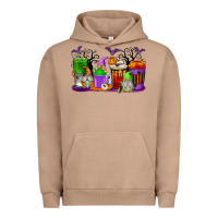 Pigment Burro Halloween Gnomes Coffee Cups Urban Hoodie - texasbilliewilder