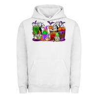 Pigment Lunar Rock Halloween Gnomes Coffee Cups Urban Hoodie - texasbilliewilder