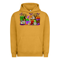 Pigment Peanut Butter Halloween Gnomes Coffee Cups Urban Hoodie - texasbilliewilder