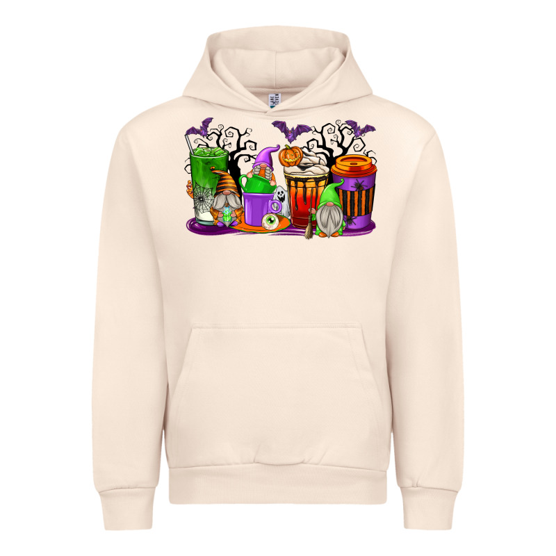 Halloween Gnomes Coffee Cups Urban Hoodie by texasbilliewilder | Teevron