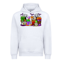 White Halloween Gnomes Coffee Cups Urban Hoodie - texasbilliewilder
