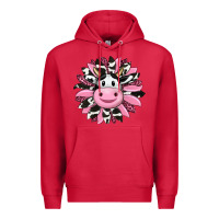 Cardinal pink leopard sunflower cow Premium Hoodie - RanaPortraitStore