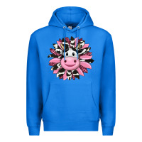 True Royal pink leopard sunflower cow Premium Hoodie - RanaPortraitStore