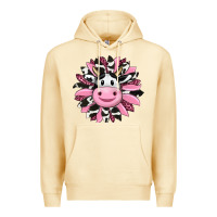 Pina Colada pink leopard sunflower cow Premium Hoodie - RanaPortraitStore