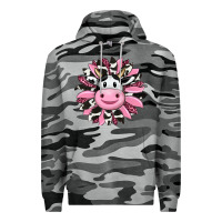 Slate Camo pink leopard sunflower cow Premium Hoodie - RanaPortraitStore