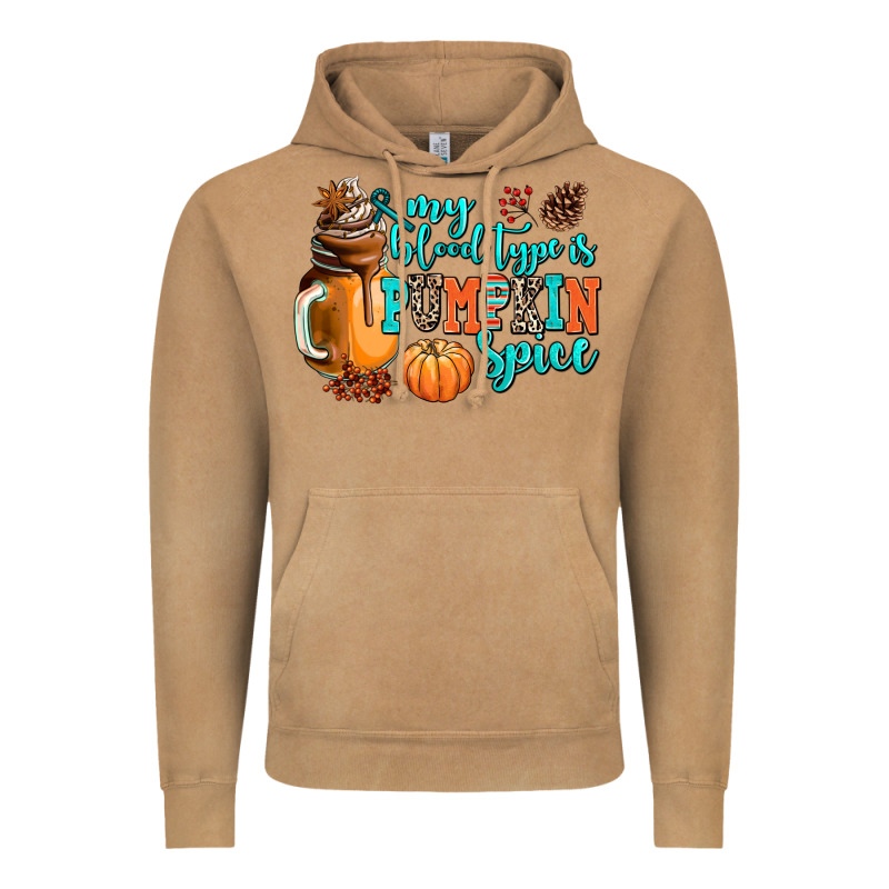 My Blood Type Is Pumpkin Spice Vintage Hoodie by AdoDesignShop | Teevron